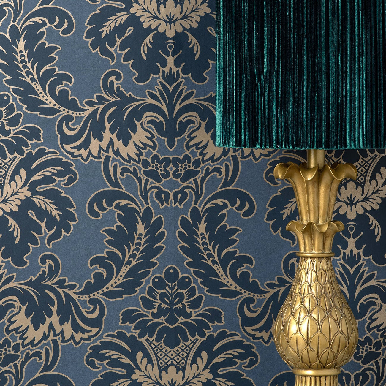 Abstract damask design classic wallpaper patterns - TenStickers